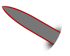 Spear Point knife blade